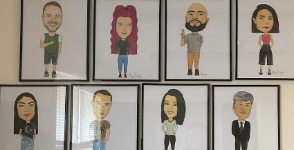 Mayra Turned the Hot 104.7 Crew Into Caricatures