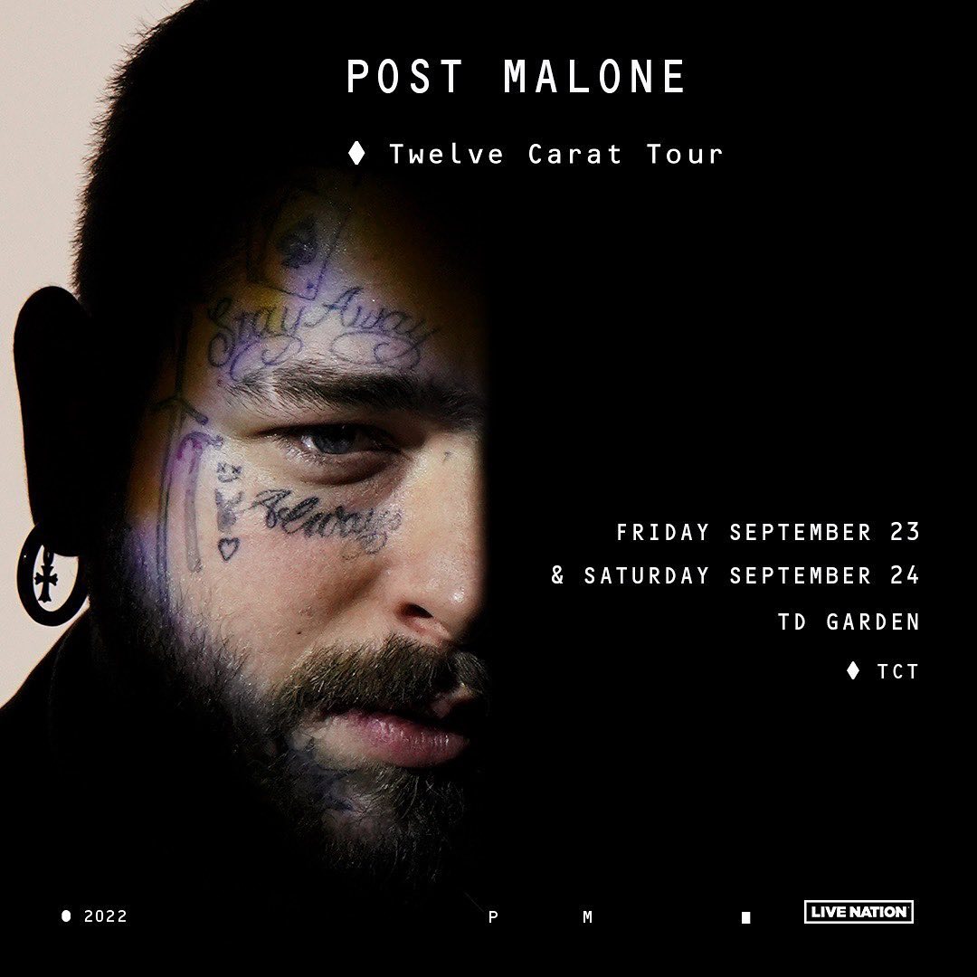 Back to back Posty? SAY LESS! Post Malone just announced a second show in Boston this September at the TD Garden. Tickets on sale now!