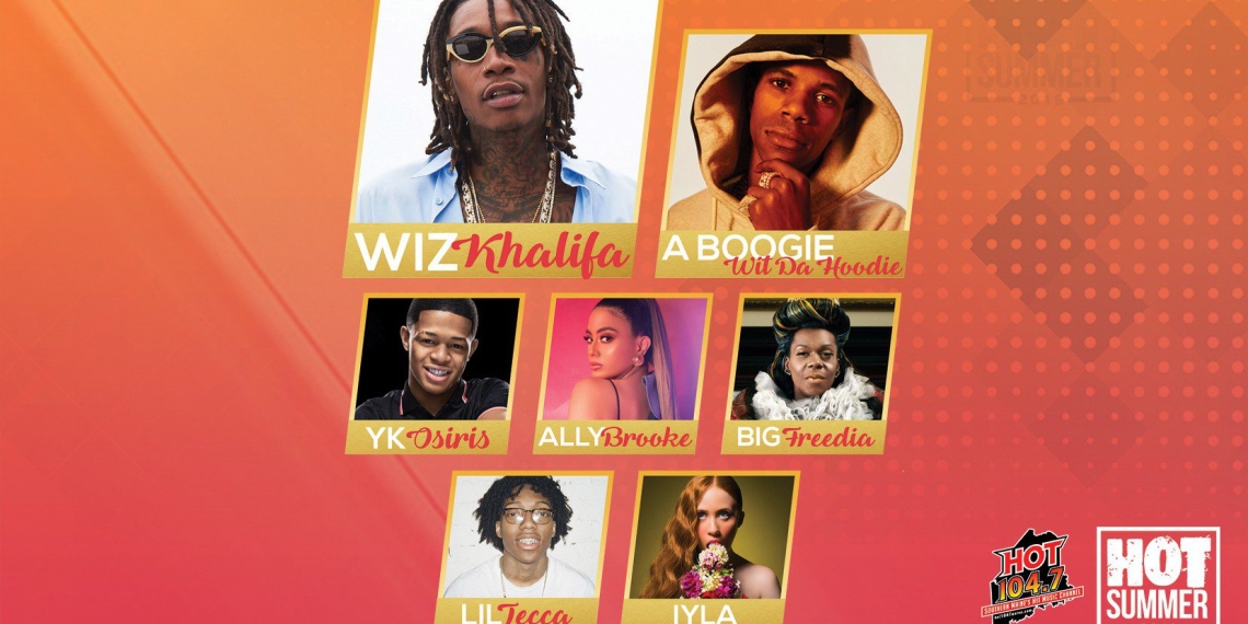(Concert) Hot Summer 2019 w/ Wiz Khalifa, A Boogie, YK Osiris, Iyla, Big Freedia, Ally Brooke, Lil Tecca, plus a #MaineMade Showcase