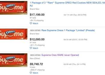 (News) Supreme x Oreo Collab Is Selling For Thousands..