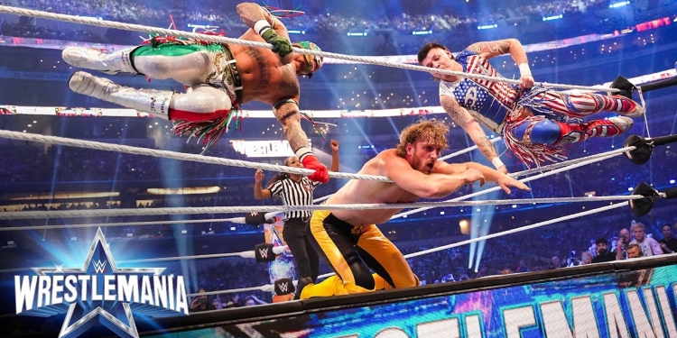 (News) Logan Paul Competes In First WWE WrestleMania
