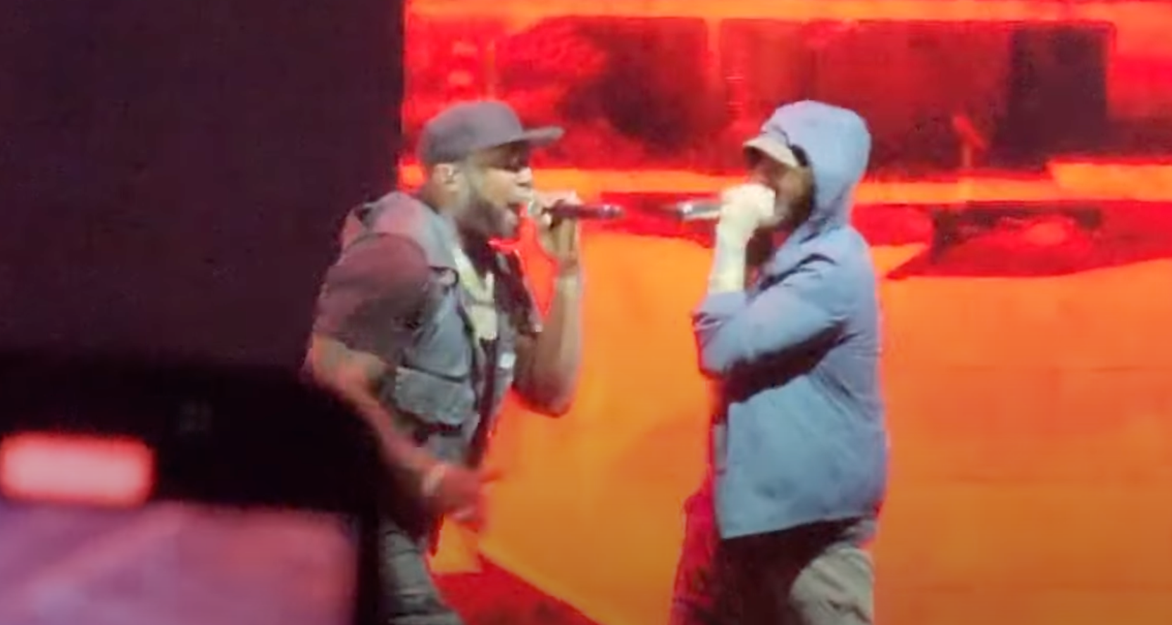 Eminem joins 50 Cent onstage at Pine Knob as farewell tour hits Detroit