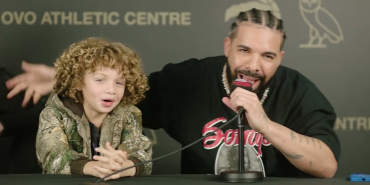 Drake Shoots Video for Adonis’ Birthday – “My Man Freestyle”