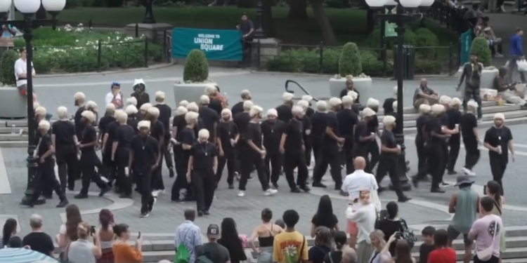 Eminem’s Blonde Army NYC Flash Mob