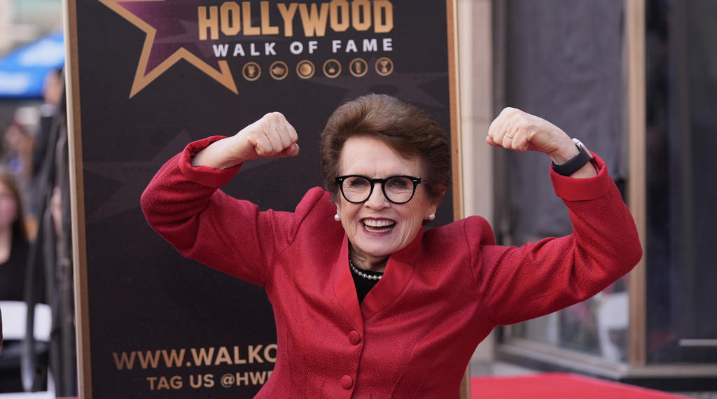 Billie Jean King Becomes 1st Woman Honored in Hollywood Walk of Fame’s Sports Entertainment Category