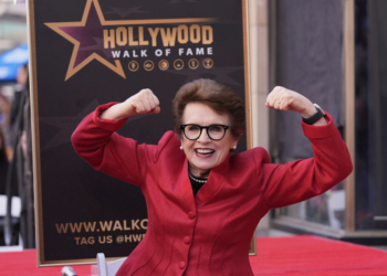 Billie Jean King Becomes 1st Woman Honored in Hollywood Walk of Fame’s Sports Entertainment Category