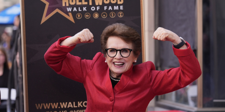 Billie Jean King Becomes 1st Woman Honored in Hollywood Walk of Fame’s Sports Entertainment Category