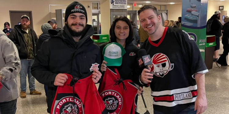 Hot Radio Maine & Joe Bornstein Live For Portland Pirates Night
